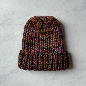 Chunky Knit Beanie | 100% Wool Hand Dyed | Cozy Slouchy Winter Hat